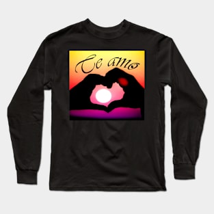 Te amo (I love you in Spanish) - Pop art Long Sleeve T-Shirt